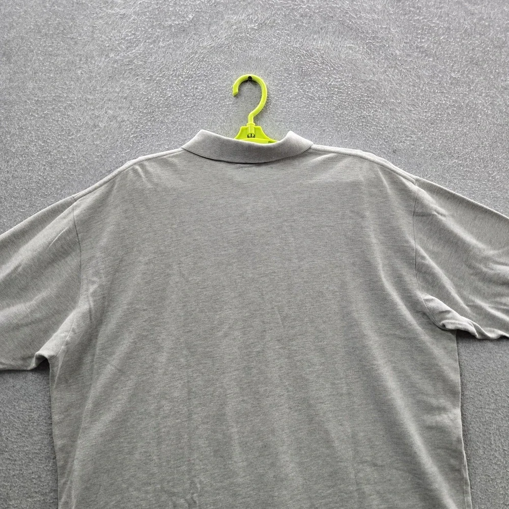 VINTAGE Polo‎ Ralph Lauren Men Polo XL Gray Embroidered Pony Logo Short Sleeve